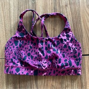 Lululemon Energy Bra Cheetah size 6